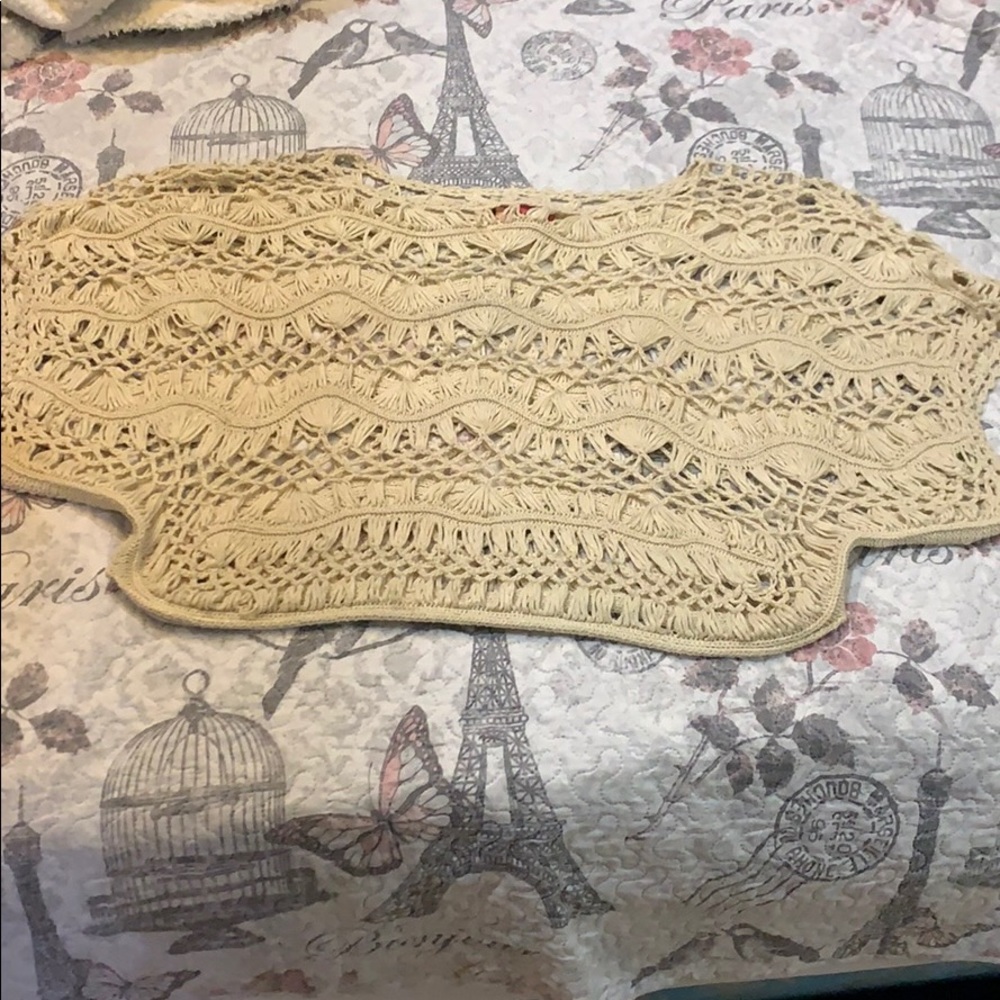 Beautiful open crochet sweater